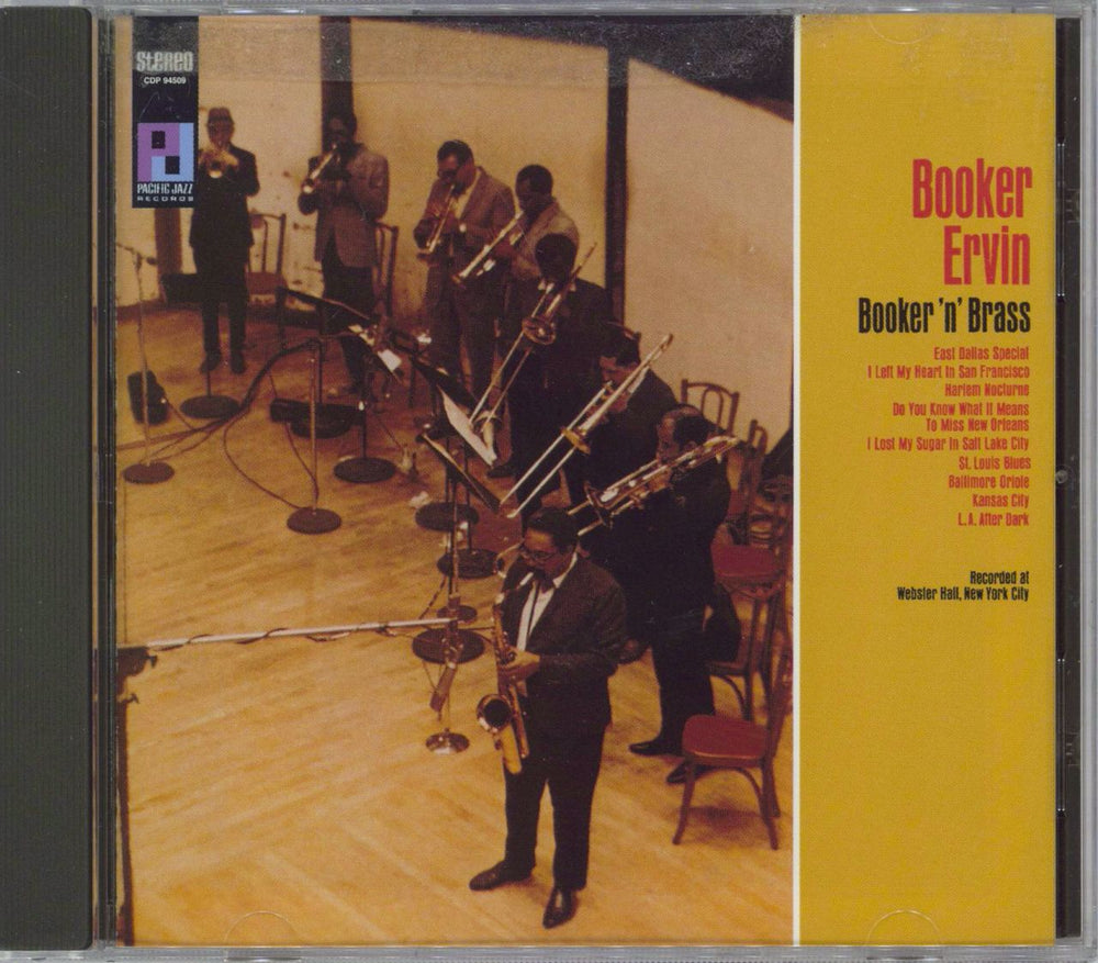 Booker Ervin Booker 'n' Brass US CD album (CDLP) CDP724349450929