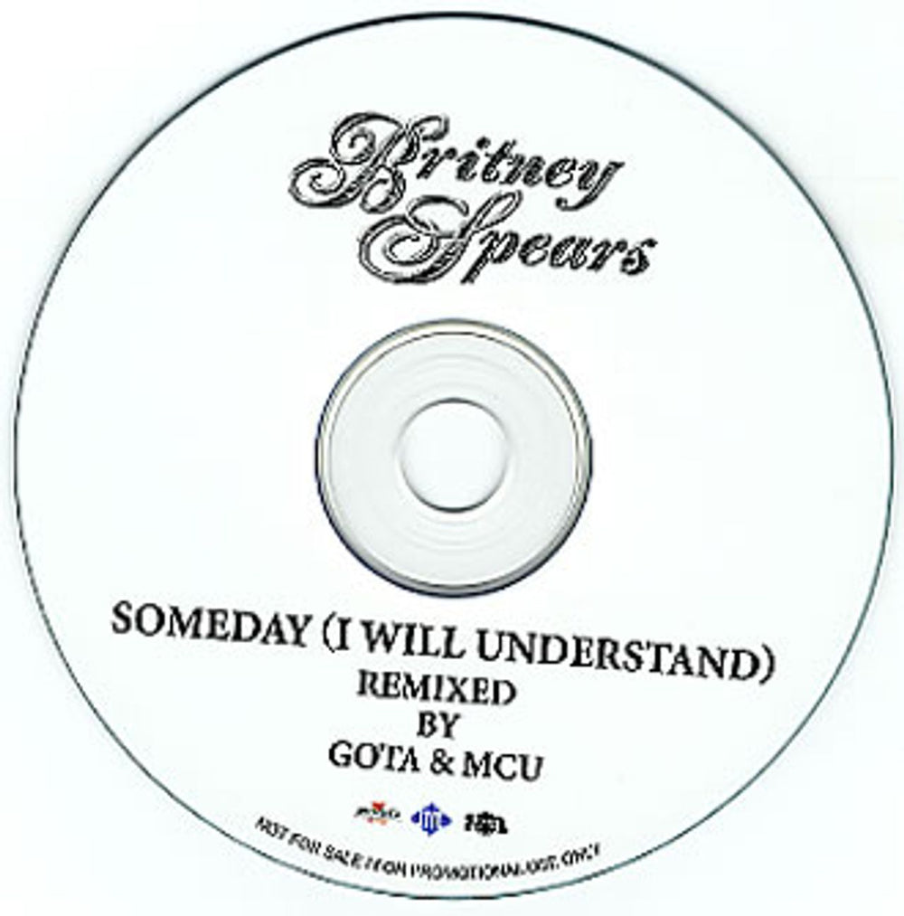 Britney Spears Someday (I Will Understand) Japanese Promo CD-R acetate CD-R ACETATE