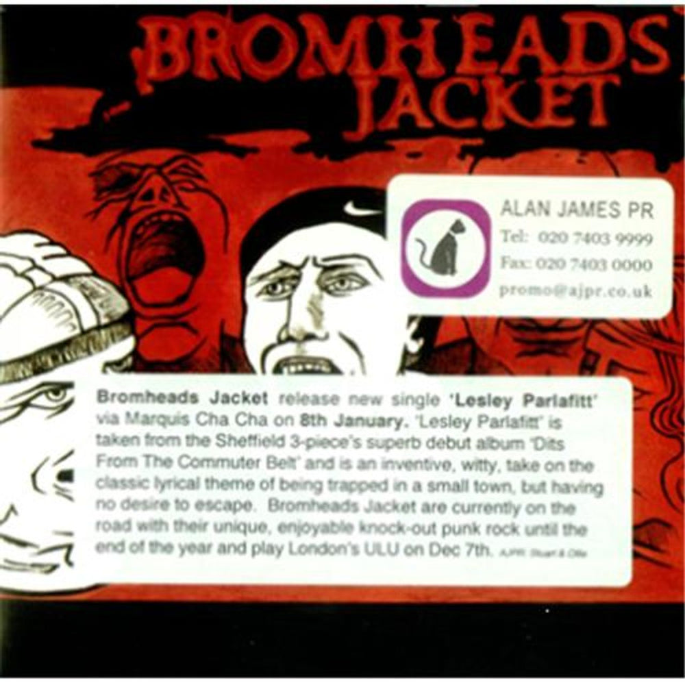 Bromheads Jacket Lesley Parlafitt UK Promo CD single (CD5 / 5") CHACHA019CD