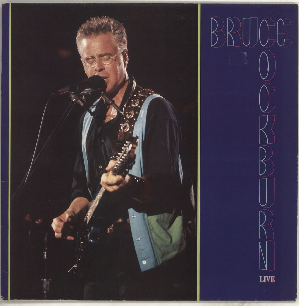 Bruce Cockburn Live UK vinyl LP album (LP record) COOK034