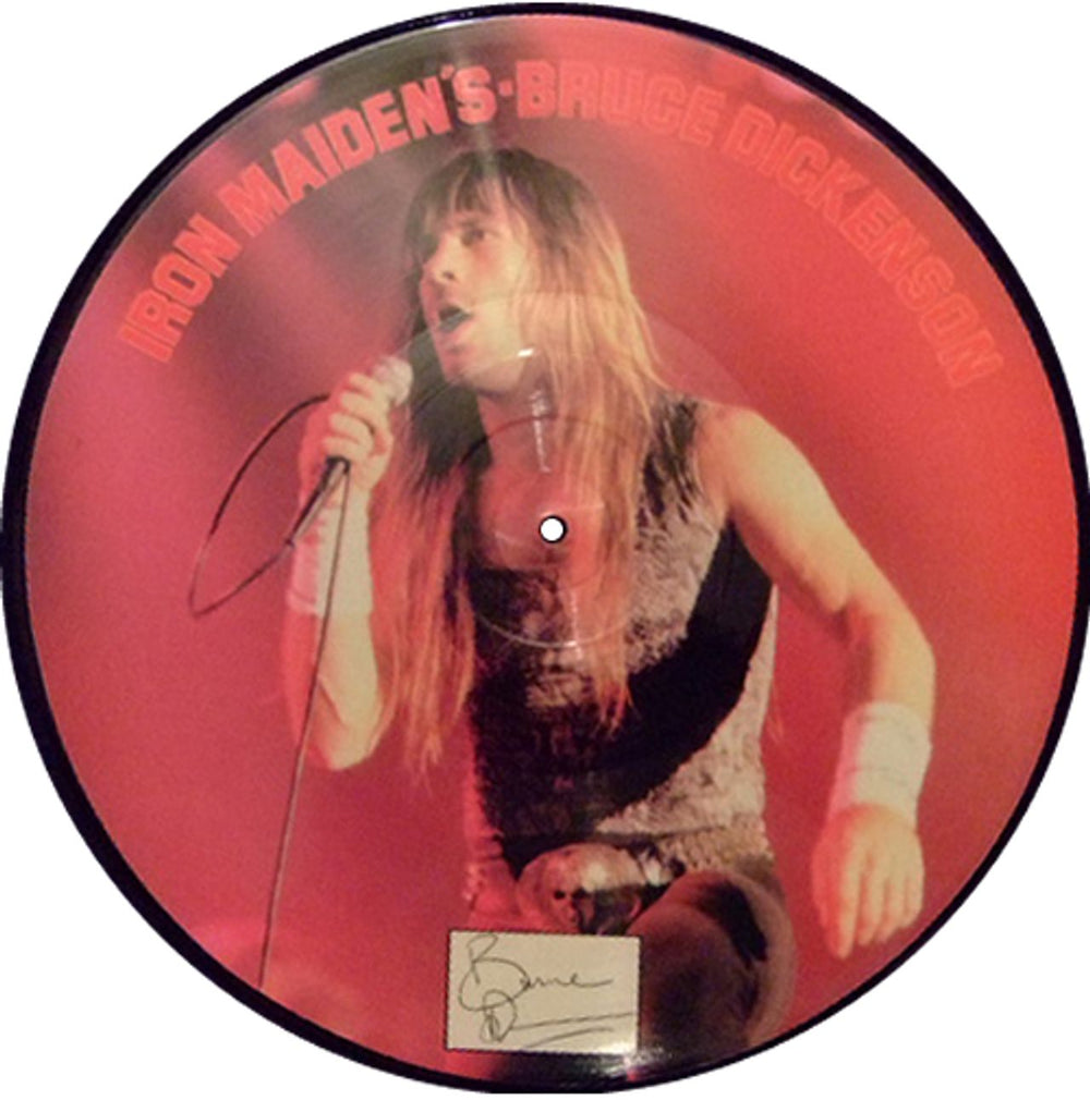 Bruce Dickinson Iron Maiden's Bruce Dickinson Interview UK picture disc LP (vinyl picture disc album) MM1202