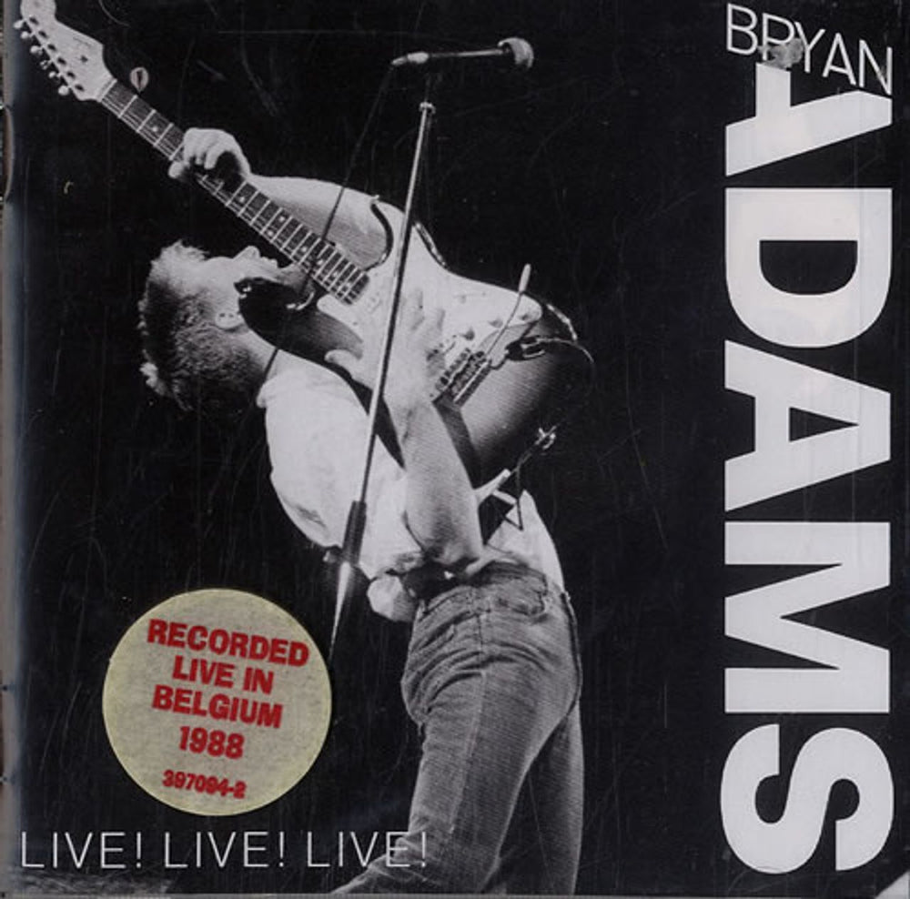Bryan Adams Live Live Live Australian CD album (CDLP) 397094-2