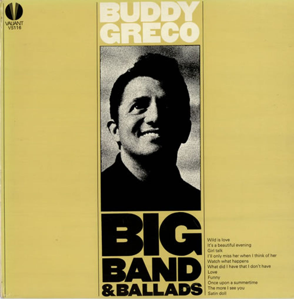 Buddy Greco Big Band & Ballads UK vinyl LP album (LP record) VS116