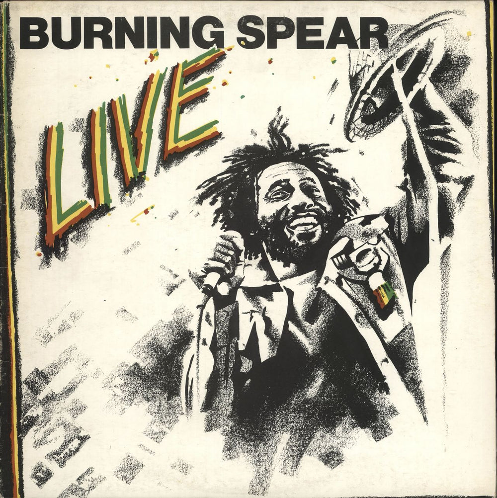 Burning Spear Live UK vinyl LP album (LP record) ILPS9513