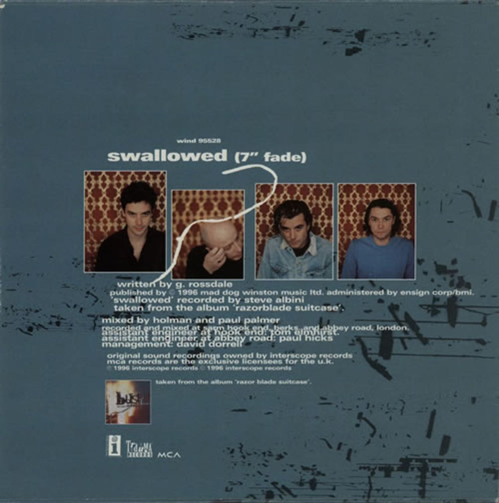 Bush Swallowed UK Promo CD single (CD5 / 5") B-UC5SW80498