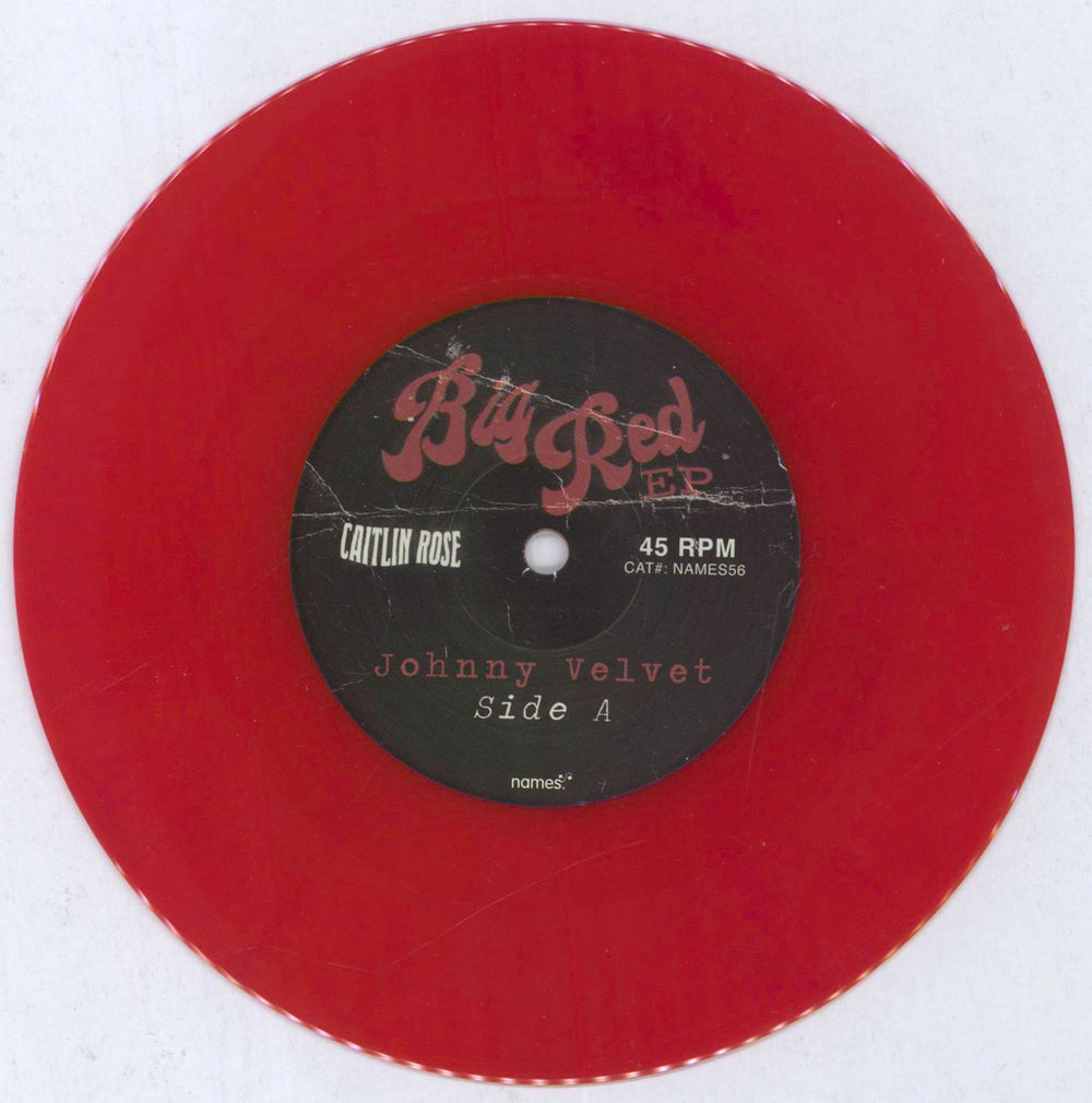 Caitlin Rose Big Red EP - RSD23 - Red Vinyl UK 7" vinyl single (7 inch record / 45) C0I07BI831122