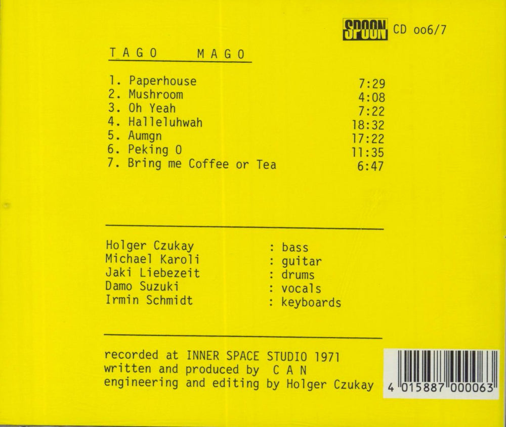 Can Tago Mago German CD album (CDLP) 5099950442324