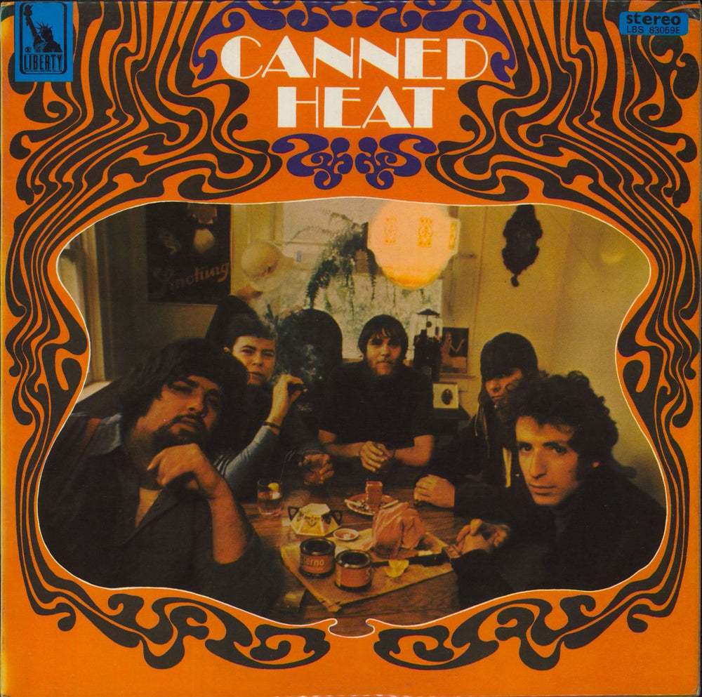 Canned Heat Canned Heat - 1st - Stereo Warning Sticker - EX UK vinyl LP album (LP record) LBS83059E