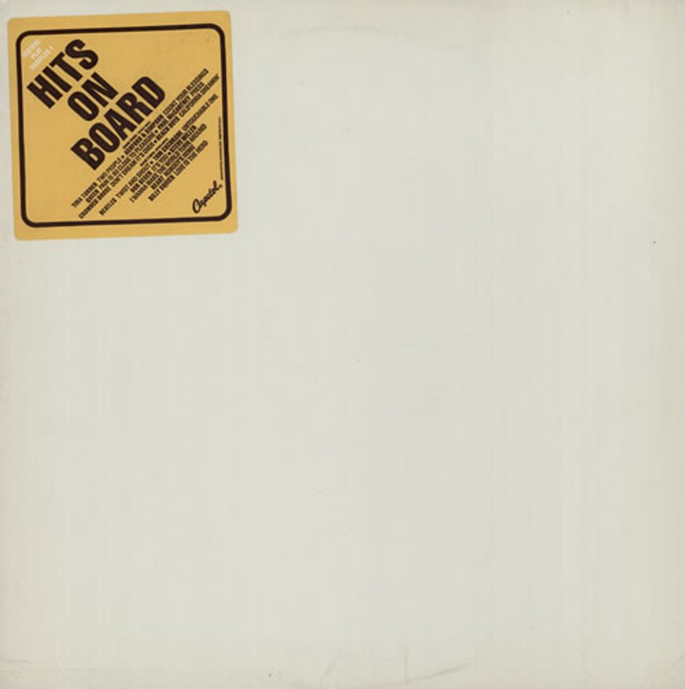 Capitol Records Hits On Board - Sampler One US Promo vinyl LP album (LP record) SPRO-9864