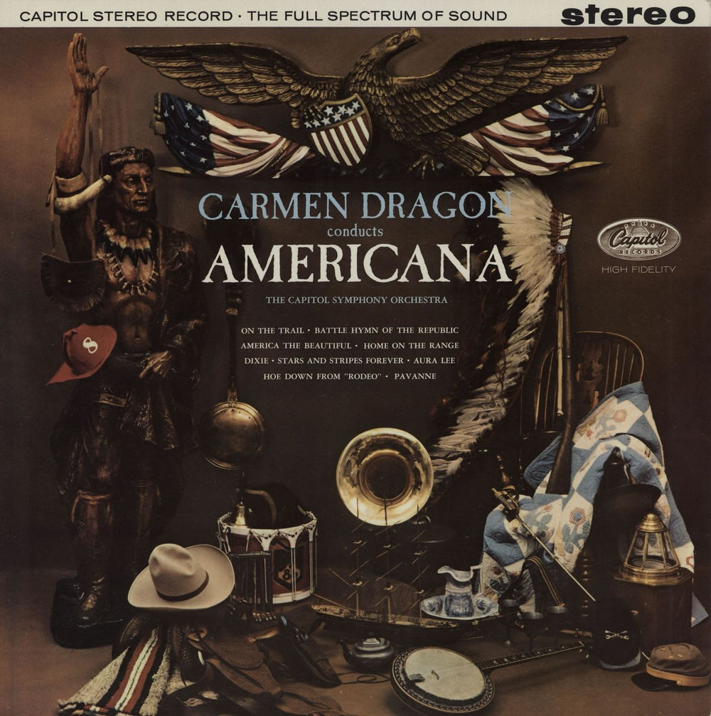 Carmen Dragon Americana! UK vinyl LP album (LP record) SP-8523