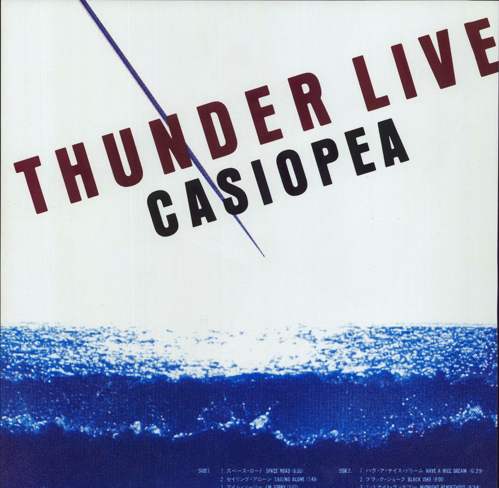 Casiopea Thunder Live Japanese vinyl LP album (LP record)