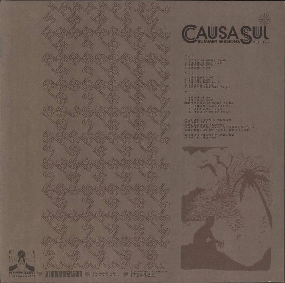 Causa Sui Summer Sessions - Vol. 1-3 Danish 3-LP vinyl record set (Triple LP Album)