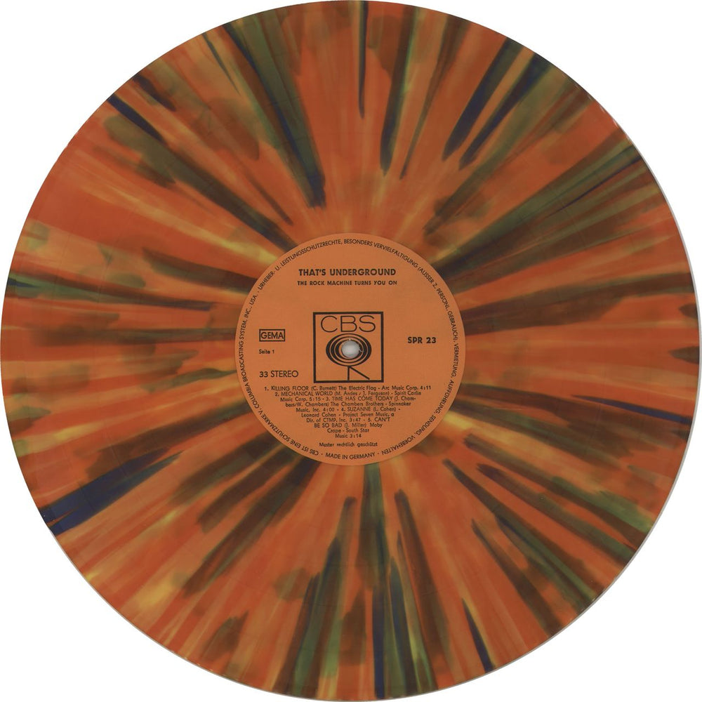 CBS Records That's Underground German vinyl LP album (LP record)