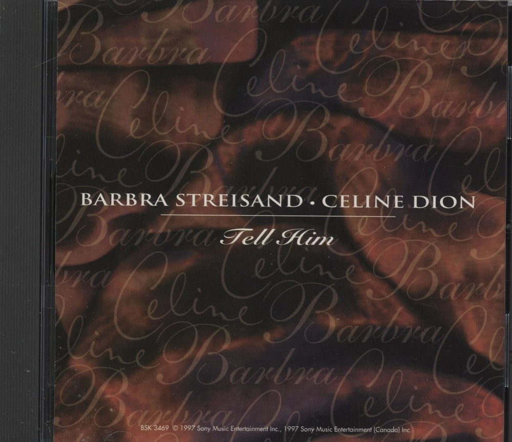 Celine Dion Tell Him US Promo CD single (CD5 / 5") BSK3469