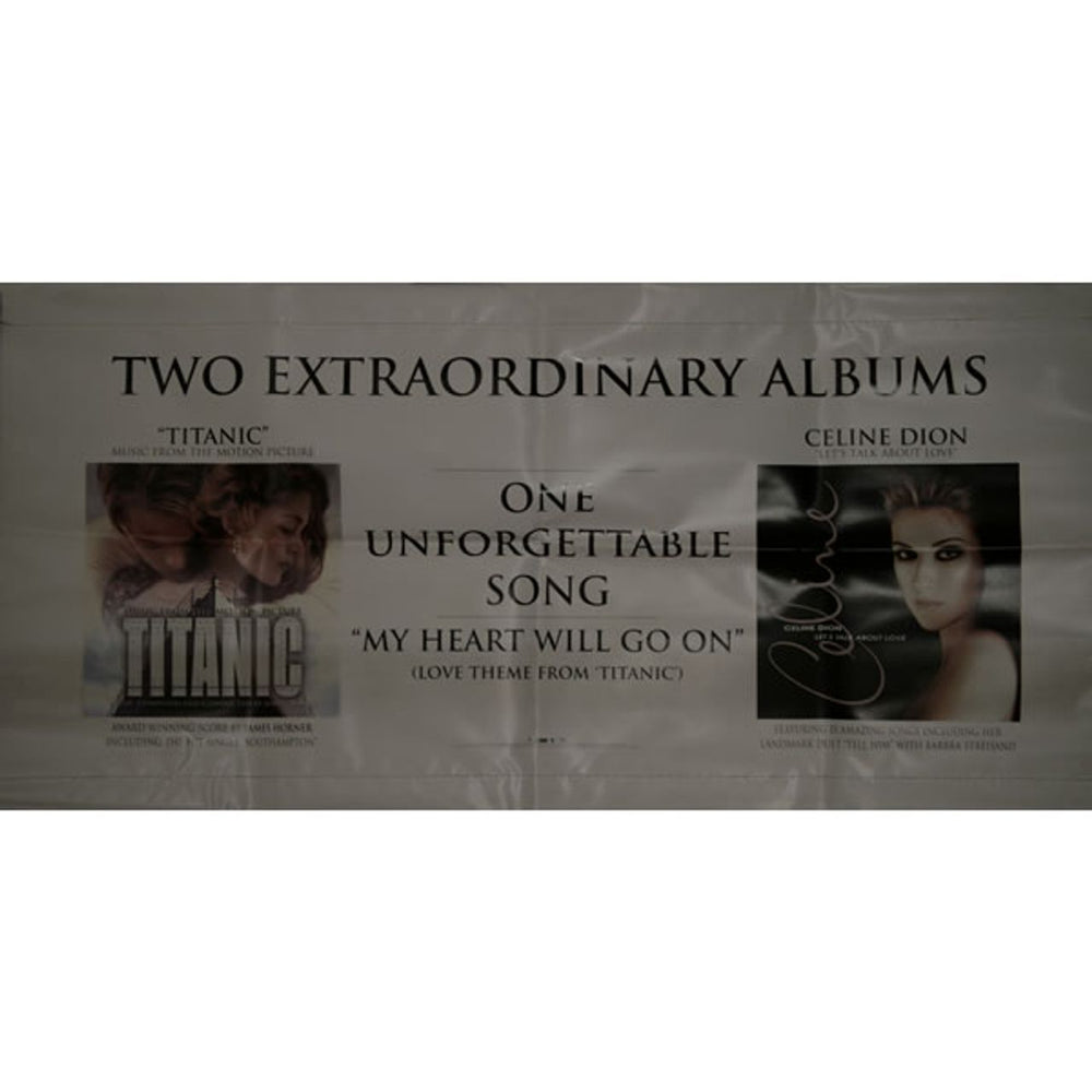 Celine Dion Two Extraordinary Albums, One Unforgetable Song US Promo display DISPLAY