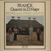 César Franck String Quartet In D Major UK vinyl LP album (LP record)