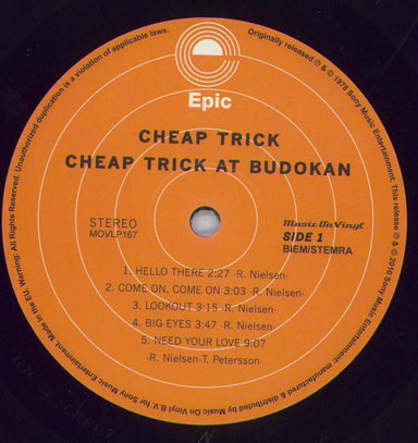 Cheap Trick At The Budokan - 180 Gram Vinyl + Booklet UK vinyl LP album (LP record) CHPLPAT829775