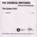 Chemical Brothers The Golden Path UK Promo CD-R acetate CD-R