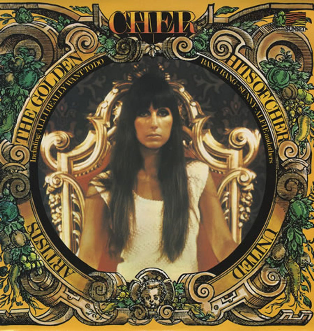 Cher The Golden Hits Of Cher UK vinyl LP album (LP record) SLS50378