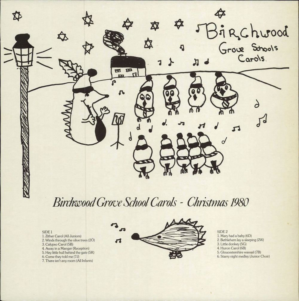 Children Of Birchwood Grove School Birchwood Grove School Carols - Christmas 1980 UK vinyl LP album (LP record) EJSP9501