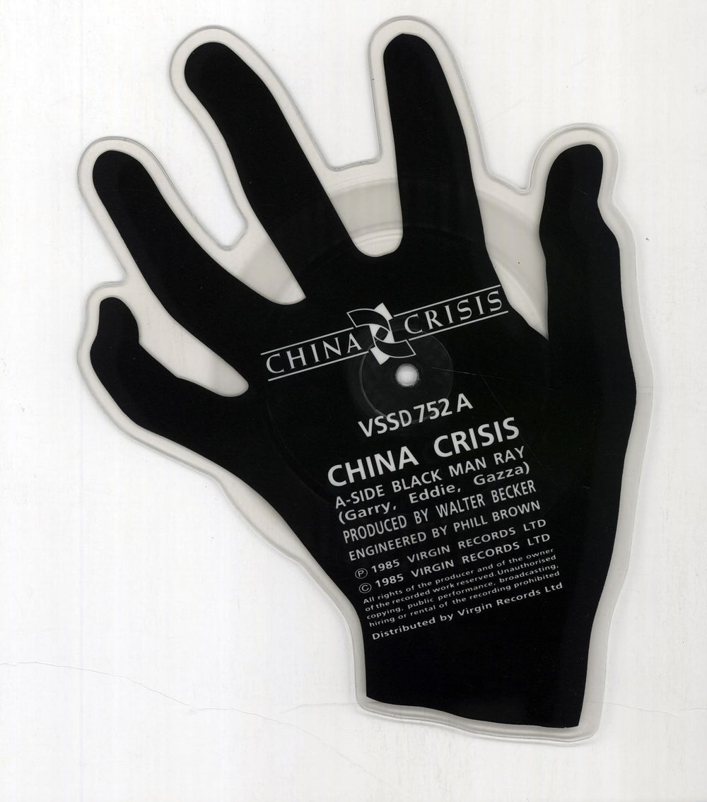 China Crisis Black Man Ray UK shaped picture disc (picture disc vinyl record) VSSD752