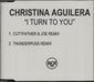 Christina Aguilera I Turn To You UK Promo CD-R acetate CD ACETATE