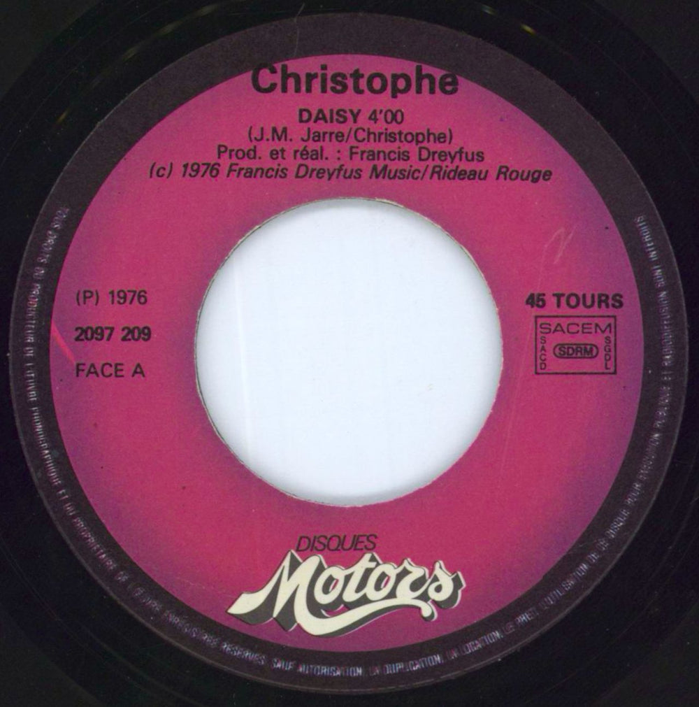 Christophe Daisy French 7" vinyl single (7 inch record / 45) 52V07DA313923