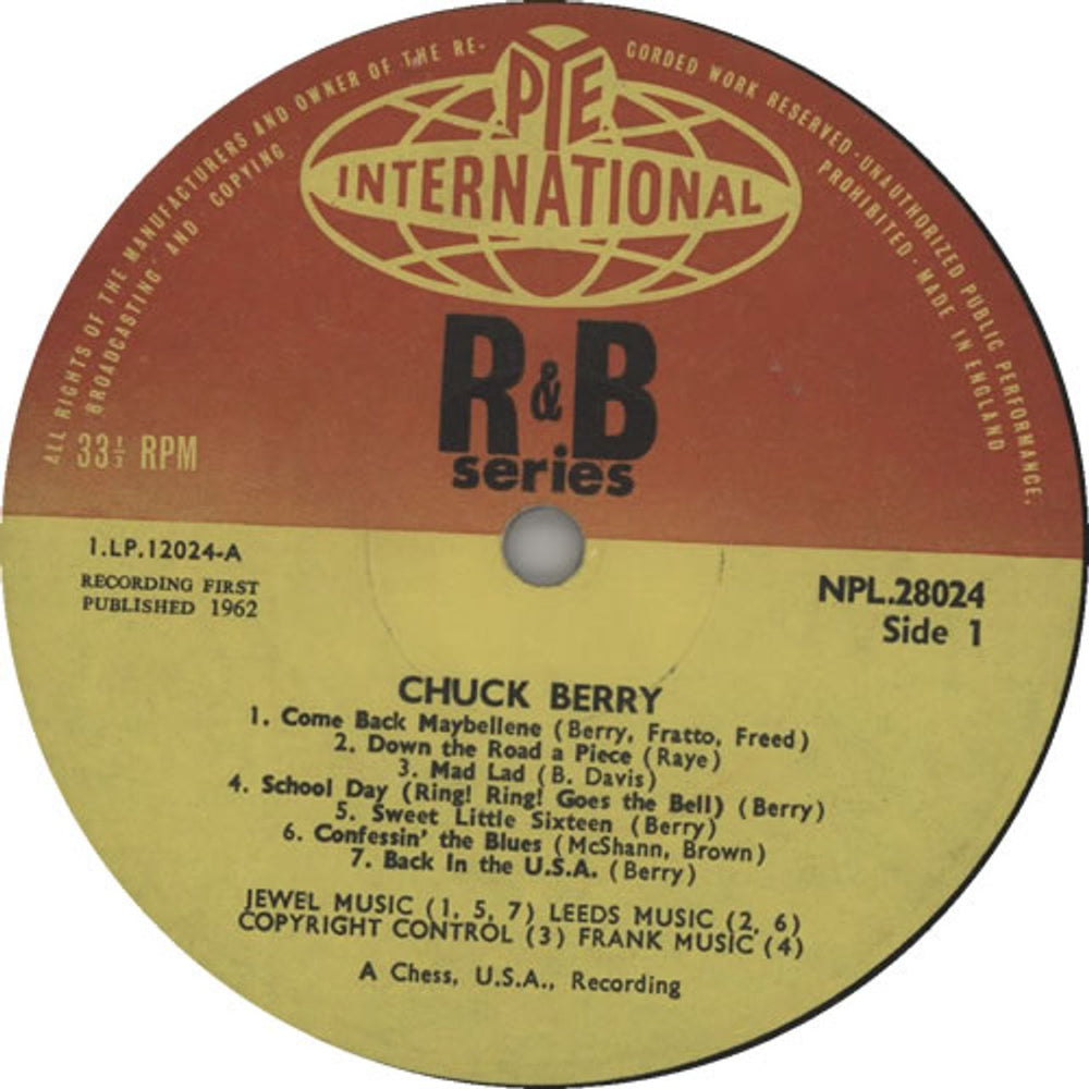 Chuck Berry Chuck Berry UK vinyl LP album (LP record) CHKLPCH351398