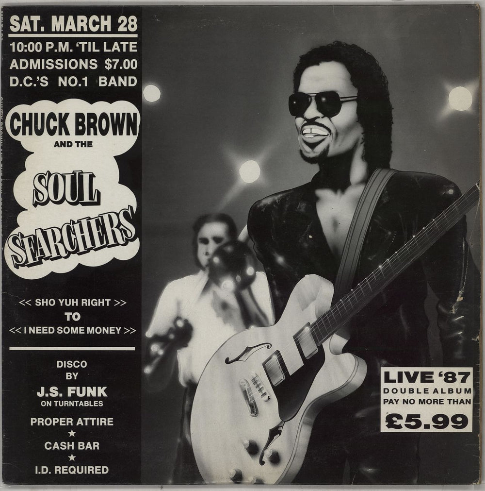 Chuck Brown And The Soul Searchers Live '87 UK 2-LP vinyl record set (Double LP Album) MELTLP3