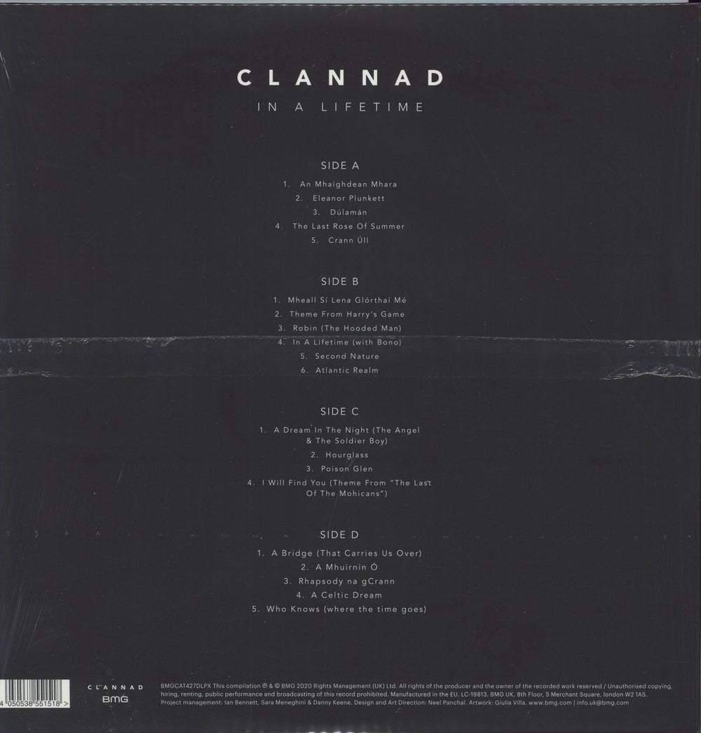 Clannad In A Lifetime - Smokey Vinyl - Sealed UK 2-LP vinyl record set (Double LP Album) 4050538551518