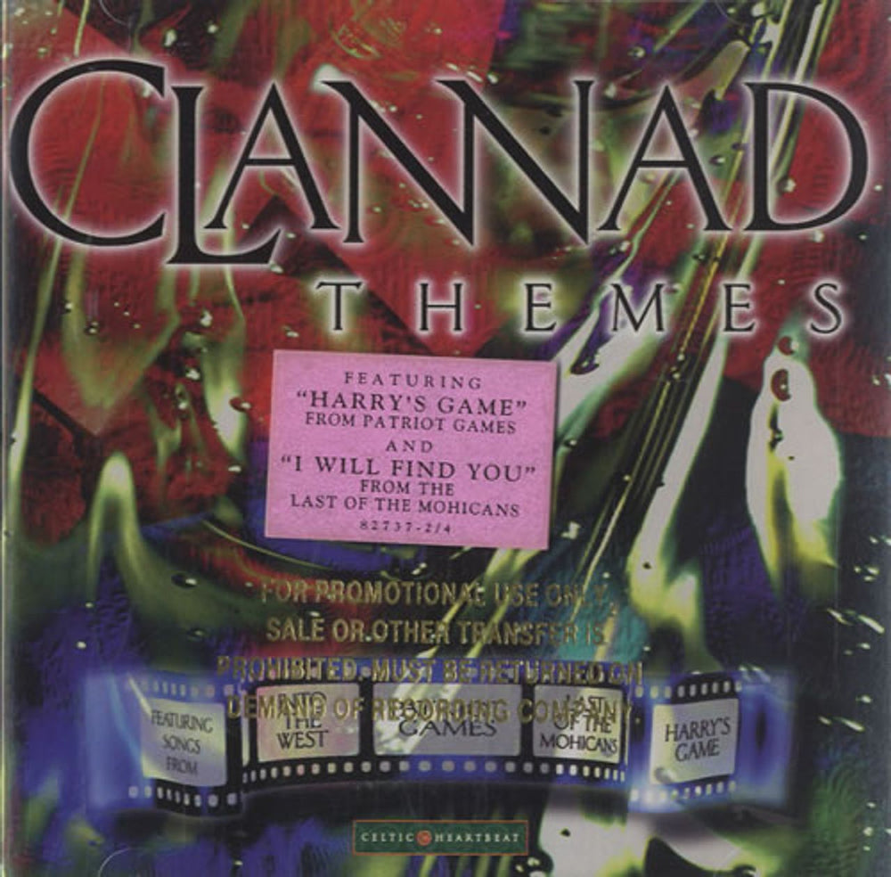 Clannad Themes US Promo CD album (CDLP) 82737-2