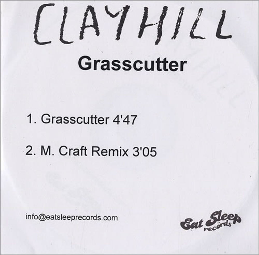 Clayhill Grasscutter UK Promo CD-R acetate CD-R ACETATE