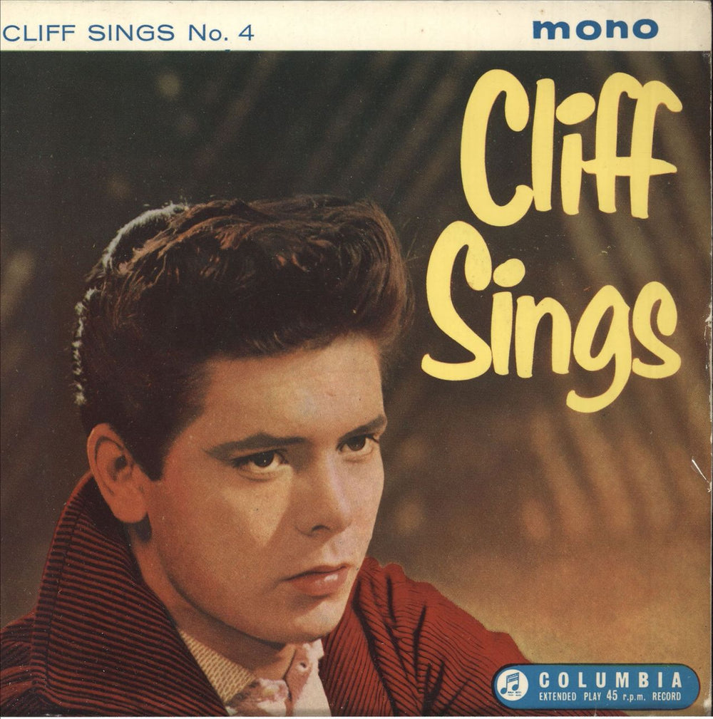 Cliff Richard Cliff Sings No.4 UK 7" vinyl single (7 inch record / 45) SEG8021