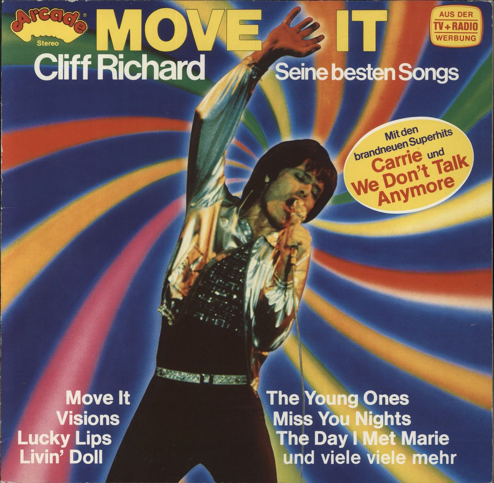 Cliff Richard Move It - Cliff Richard Seine Besten Songs German vinyl LP album (LP record) ADEG85