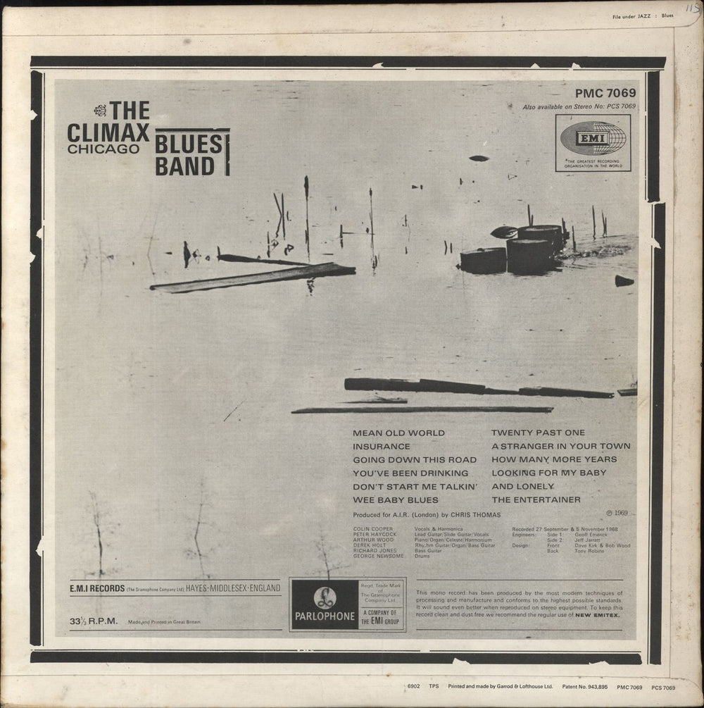 Climax Blues Band The Climax Chicago Blues Band - 1st UK vinyl LP album (LP record) CMXLPTH545449