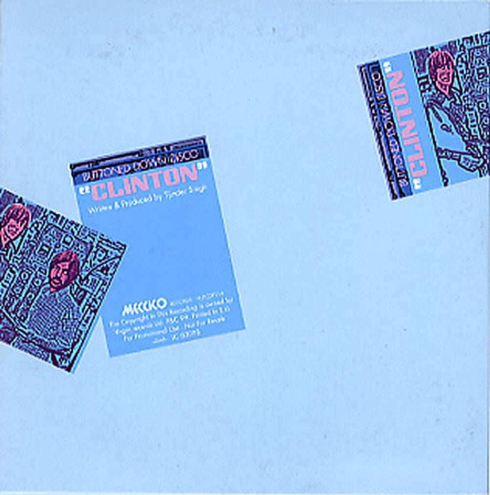 Clinton Buttoned Down Disco UK Promo CD single (CD5 / 5") HUTCDP116