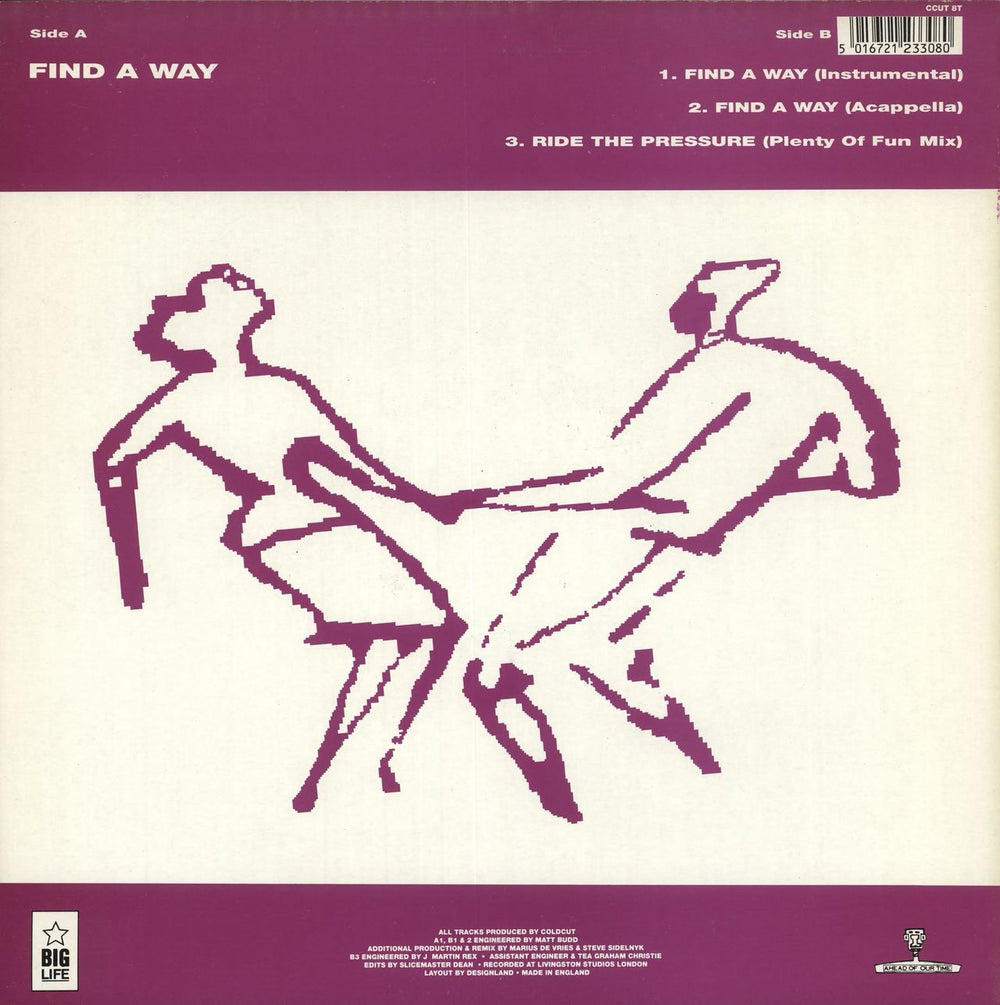 Coldcut Find A Way UK 12" vinyl single (12 inch record / Maxi-single) 5016721233080