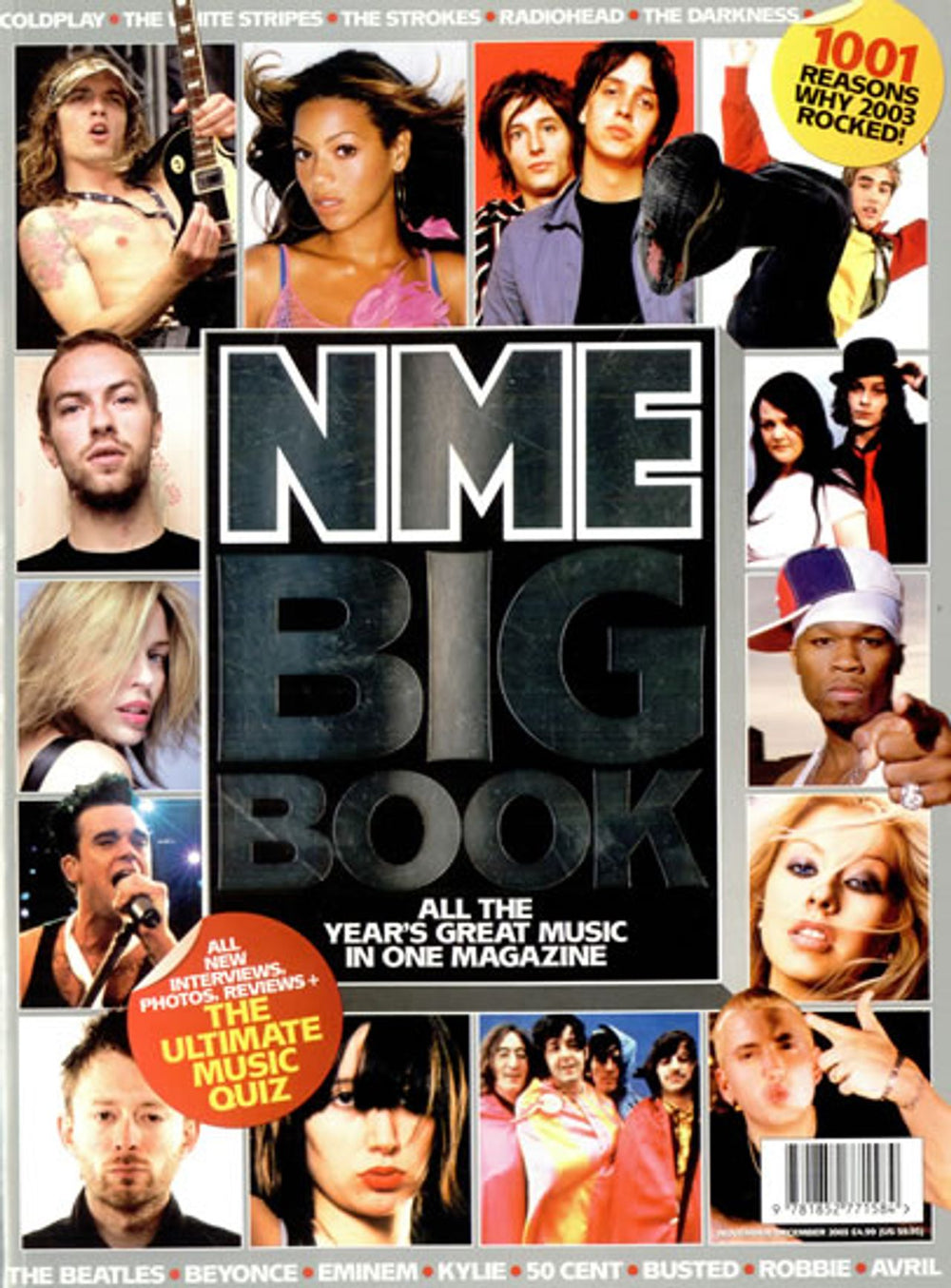 Coldplay NME Big Book UK magazine NOV/DEC