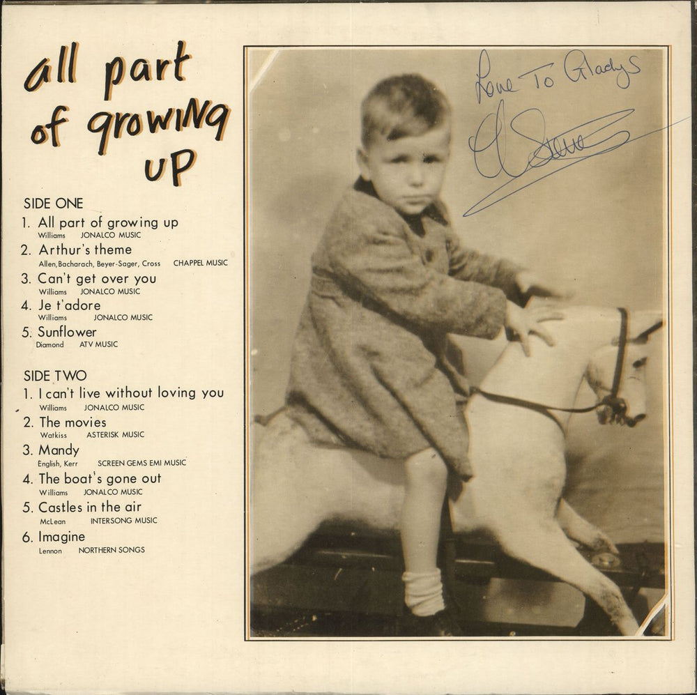 Colin Stevens All Part Of Growing Up UK vinyl LP album (LP record)