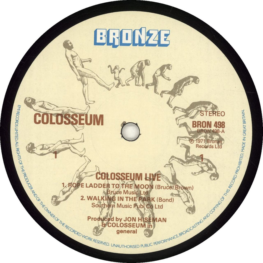 Colosseum Live UK 2-LP vinyl record set (Double LP Album) SEU2LLI314930