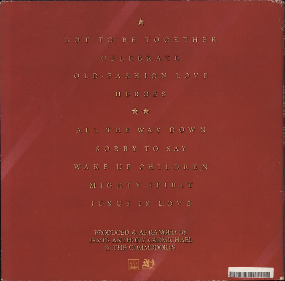 Commodores Heroes US vinyl LP album (LP record)