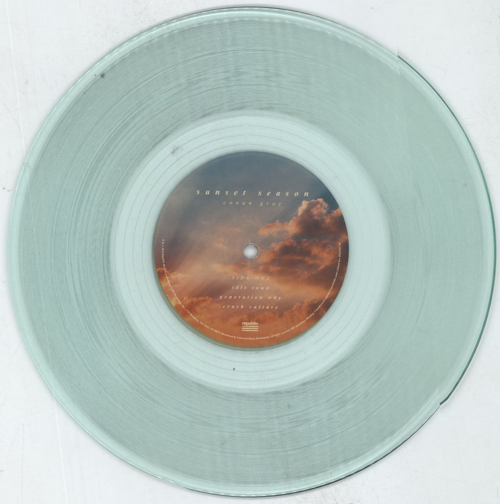 Conan Gray Sunset Season - Coke Bottle Clear Vinyl US 10" vinyl single (10 inch record) 3YO10SU815209