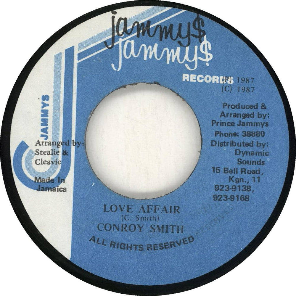 Conroy Smith Love Affair Jamaican 7" vinyl single (7 inch record / 45)