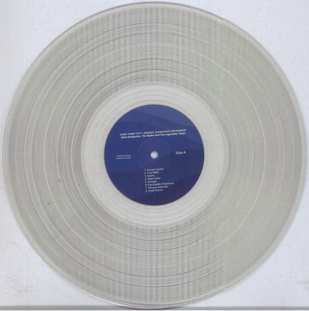 Cosey Fanni Tutti Delia Derbyshire: The Myths And The Legendary Tapes - Original Soundtrack Recordings - Clear Vinyl UK vinyl LP album (LP record) ZP0LPDE829688