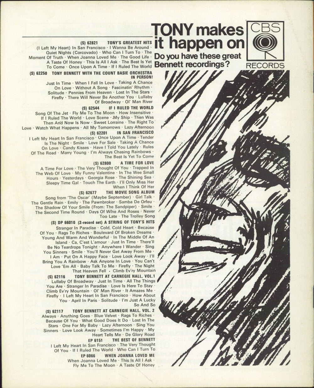 Count Basie Tony UK tour programme