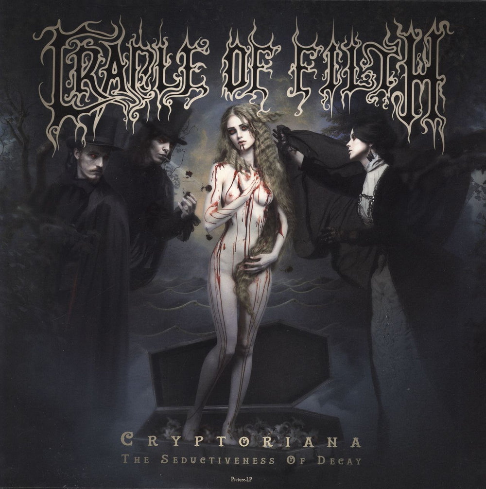 Cradle Of Filth Cryptoriana - The Seductiveness Of Decay German picture disc LP (vinyl picture disc album) NB3805-4