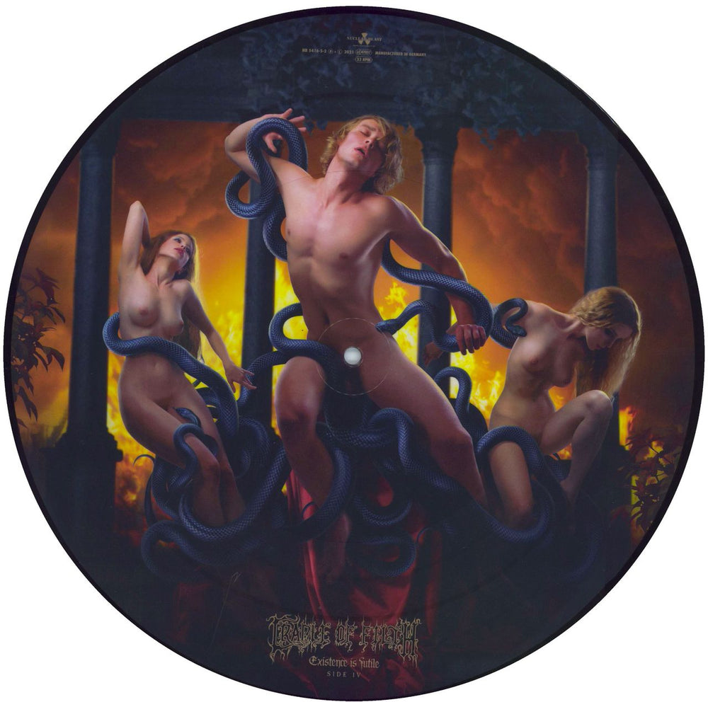Cradle Of Filth Existence Is Futile German picture disc LP (vinyl picture disc album) Deleted
