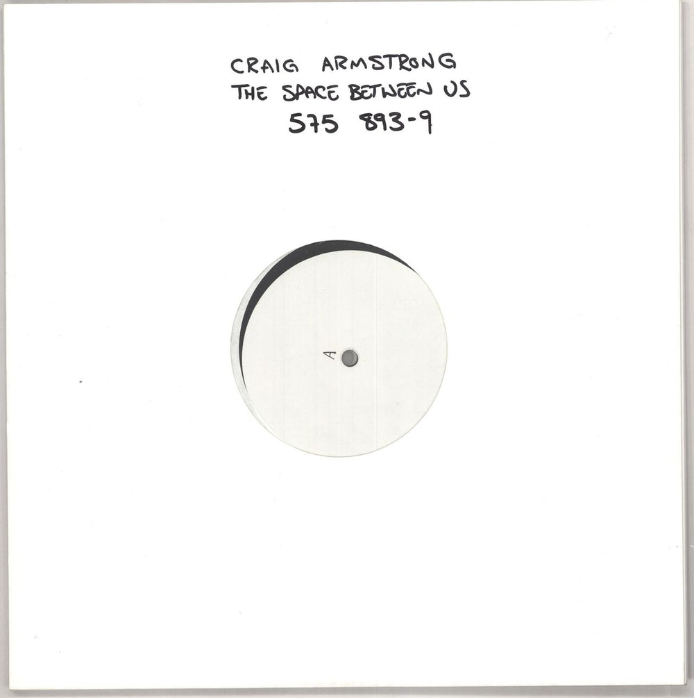 Craig Armstrong The Space Between Us - White Label Test Pressing UK 2-LP vinyl record set (Double LP Album) 5758939