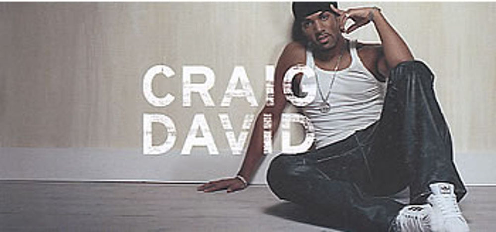 Craig David Slicker Than Your Average Japanese Promo handbill HANDBILL