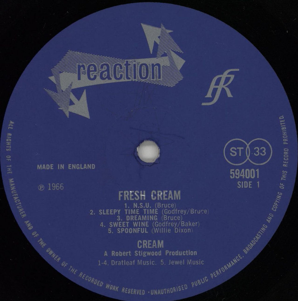 Cream Fresh Cream - 1st - EX UK vinyl LP album (LP record) CRMLPFR750090